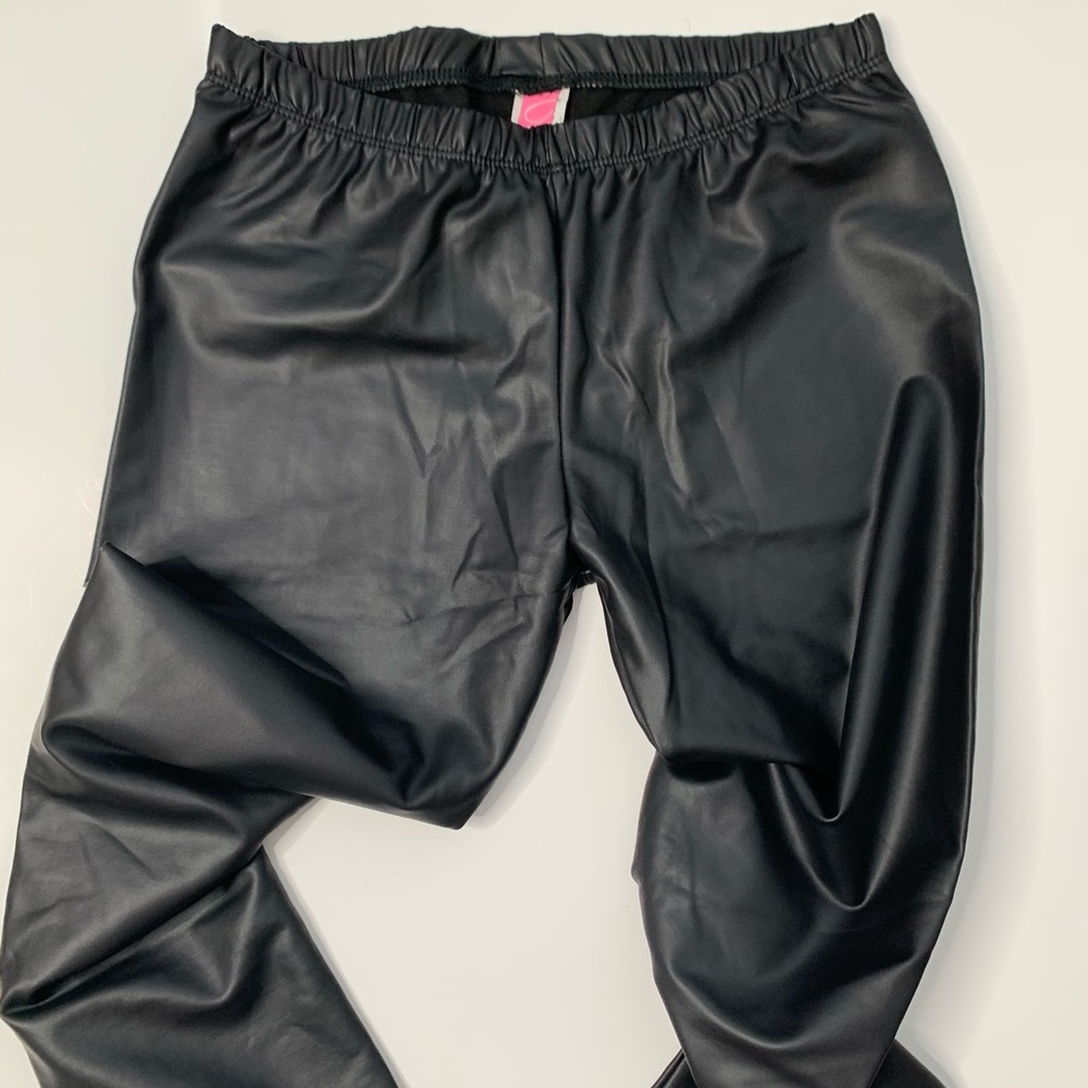 Black Faux Leather Leggings